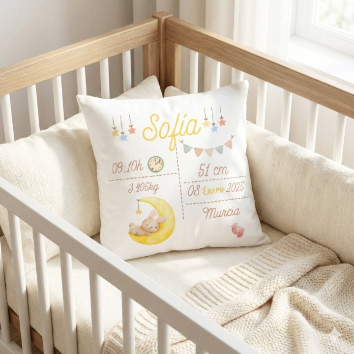 Cojín Personalizado con Foto y Texto | Regalo Único y Decoración Hogar