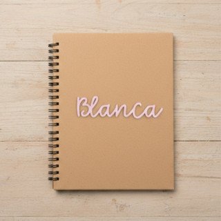 Libreta 3D Personalizada con Nombre y Color | Regalo Único