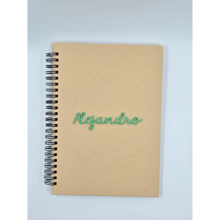 Llibreta 3D Personalitzada amb Nom i Color | Regal Únic