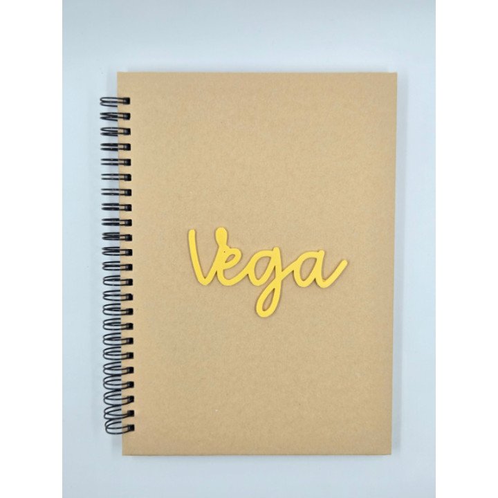 Libreta 3D Personalizada con Nombre y Color | Regalo Único