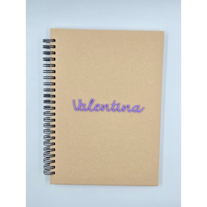 Libreta 3D Personalizada | Elige Color y Añade Tu Nombre