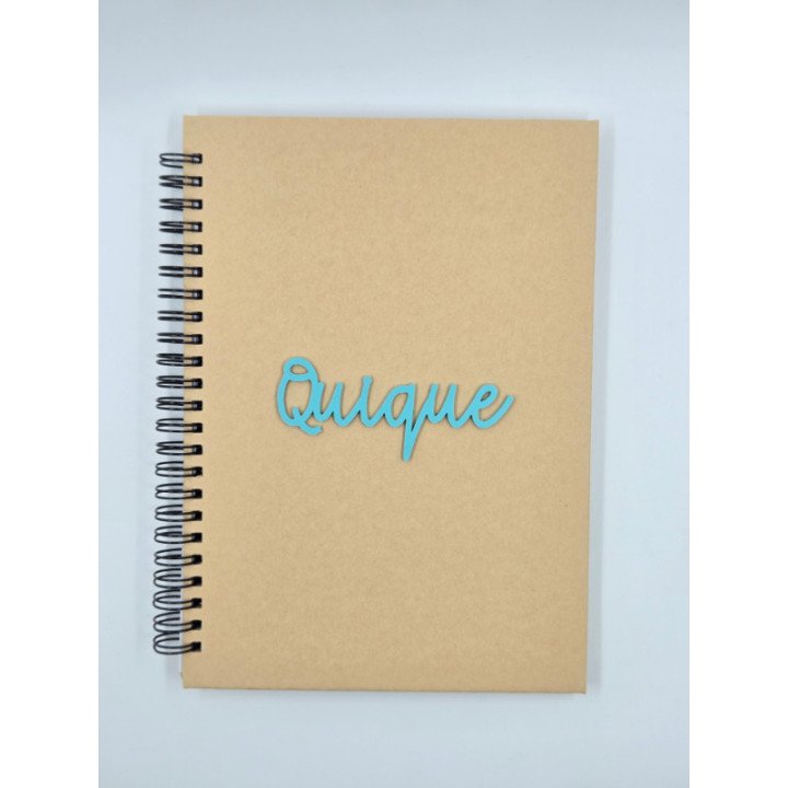 Libreta 3D Personalizada con Nombre y Color | Regalo Único
