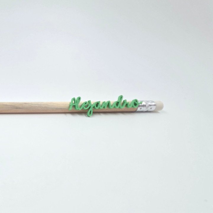 Lápiz 3D Personalizado | Elige Color y Nombre | Regalo Original